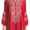 Johnny Was Bethanie Tunic Red