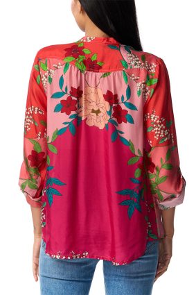 Johnny Was Nanya Flower Button Up Multi