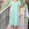 Kokomarina Vaki Dress Green Stripes