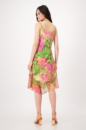 Monari Dress Midi Flower Print Hbsc Ptn