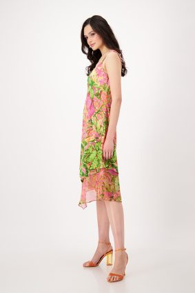 Monari Dress Midi Flower Print Hbsc Ptn