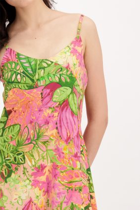 Monari Dress Midi Flower Print Hbsc Ptn
