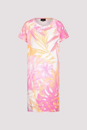 Monari Dress Sweat Midi Flower Hbsc Ptn