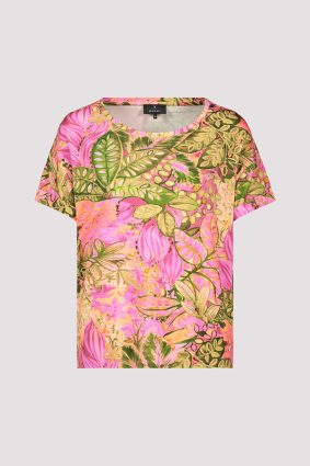 Monari Flower Print All Over T-Shirt Hbsc Ptn