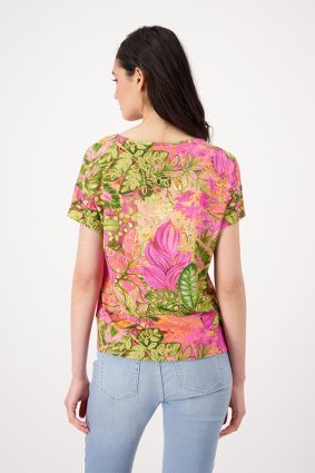 Monari Flower Print All Over T-Shirt Hbsc Ptn