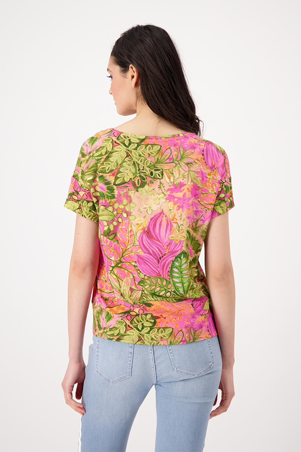 Monari Flower Print All Over T-Shirt Hbsc Ptn