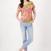 Monari Flower Print All Over T-Shirt Hbsc Ptn