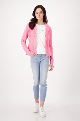 Monari Jacket Blazer Rice Grain Hibiscus