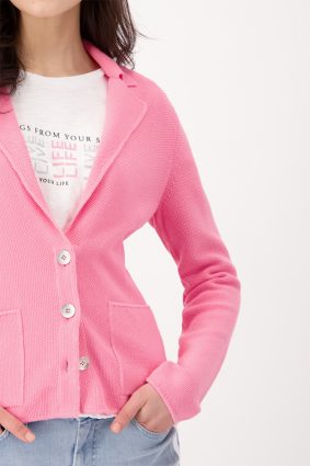 Monari Jacket Blazer Rice Grain Hibiscus