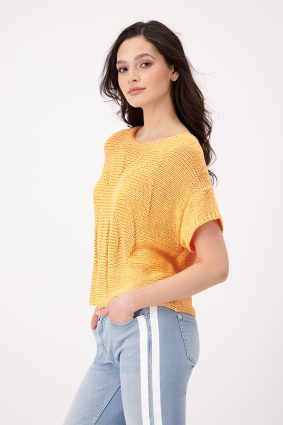 Monari Sweater Palm Tree Peach