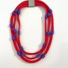 Rosalbagalati Block Short Cubes Cord N Red Lilacbead