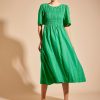Alessandra Cannes Dress Stripe Green