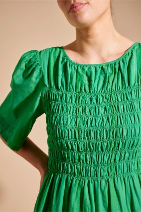 Alessandra Cannes Dress Stripe Green