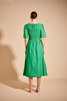 Alessandra Cannes Dress Stripe Green