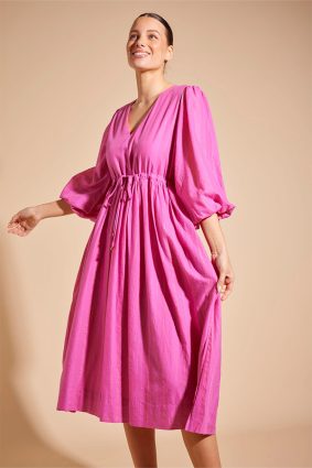 Alessandra Lambada Dress Stripe Pink