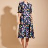 Alessandra Lyon Dress Rosa Navy