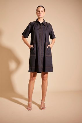 Alessandra Odyssey Dress Poplin Black