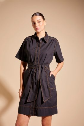 Alessandra Odyssey Dress Poplin Black