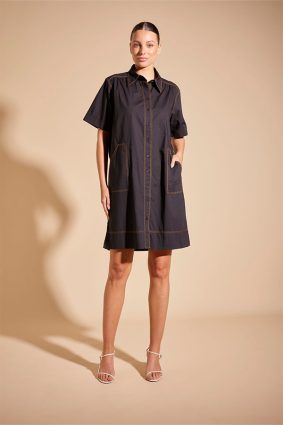 Alessandra Odyssey Dress Poplin Black