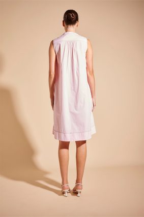 Alessandra Pintuck Dress Poplin Blossom