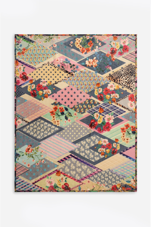 Johnny Was Peacock Travel Blanket Multi