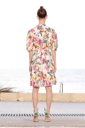 Lola Marilyn Button Dress Butterfly