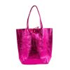 Maison Fanli Large Tote Metallic Fuschia