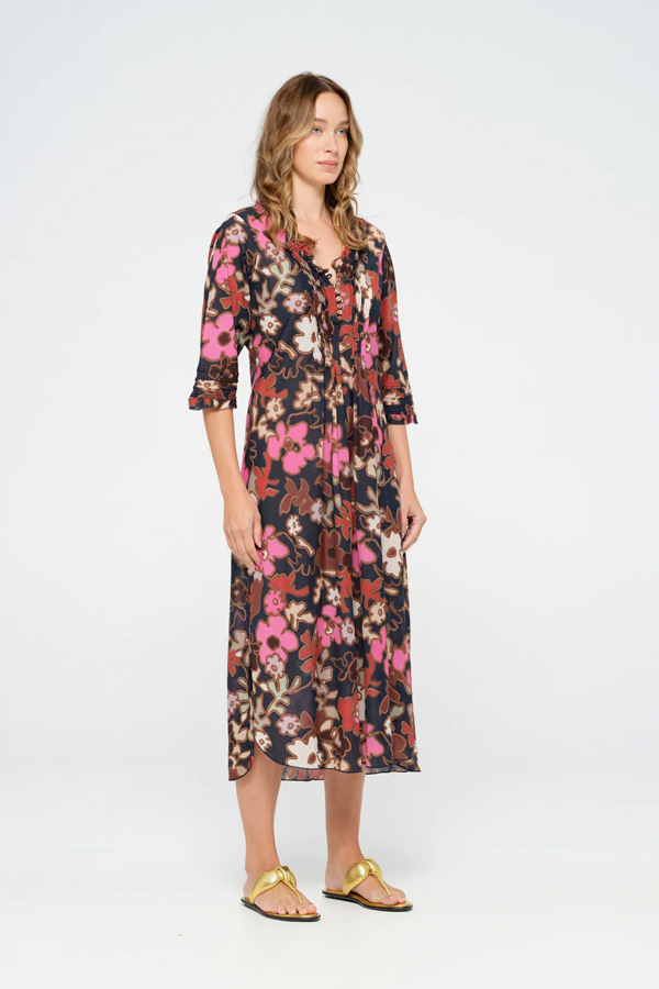 One Season Long Poppy Little Bay Cotton Navy