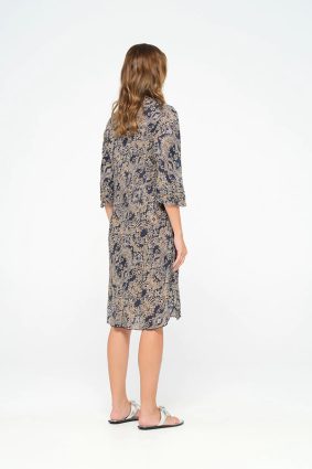 One Season Middy Poppy Costa Brava Navy Cotton Navy