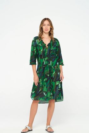 One Season Middy Poppy Istria Emerald Cotton Emerald
