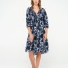 One Season Middy Poppy Shibori Cotton Navy