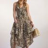Paula Ryan Button Front Pocket Skirt Cheetah 2