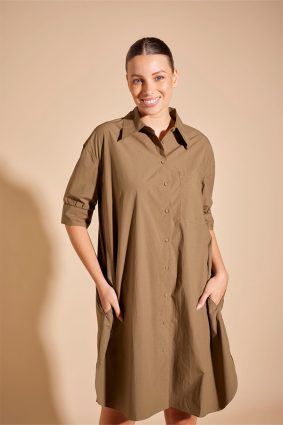 Alessandra Vienne Dress Olive