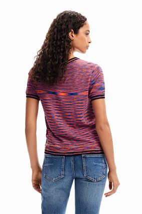 Desigual Knit T-Shirt Short Sleeve Naranja