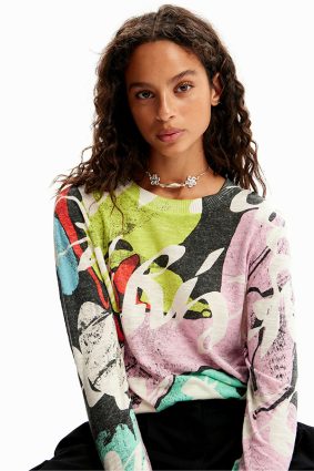 Desigual Pullover Negro
