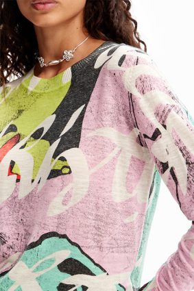 Desigual Pullover Negro