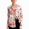 Desigual Woven Shirt Long Sleeve Blanco