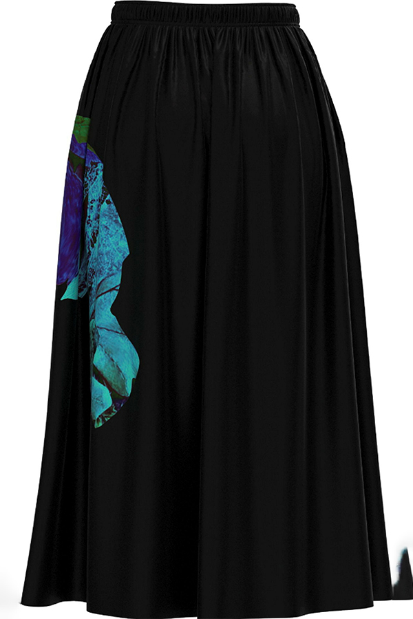 Desigual Woven Skirt Evase Negro