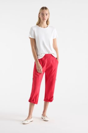 Mela Purdie Cropped Zip Cargo Geranium
