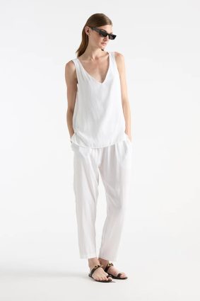 Mela Purdie Soft Capri White