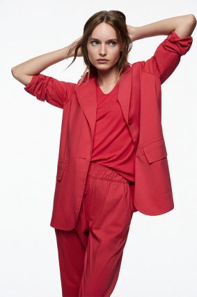 Mela Purdie Stretch Blazer Geranium