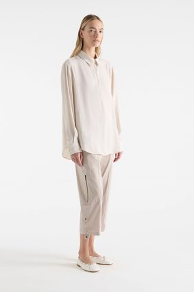 Mela Purdie Zip Front Shirt Soy