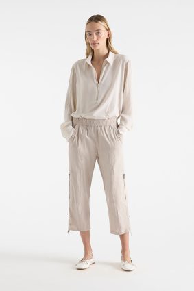 Mela Purdie Zip Front Shirt Soy