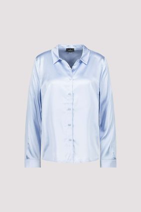 Monari Blouse Satin Soft Sky