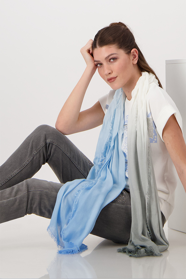 Monari Scarf Gradient Thunder Ptn