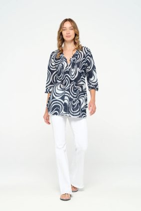 Oneseason Poppy Top Baros Cotton White