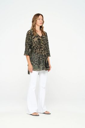 Oneseason Poppy Top La Paz Cotton Khaki