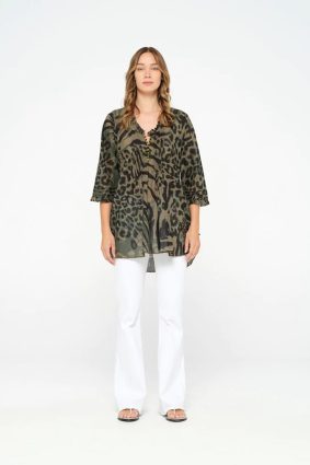 Oneseason Poppy Top La Paz Cotton Khaki