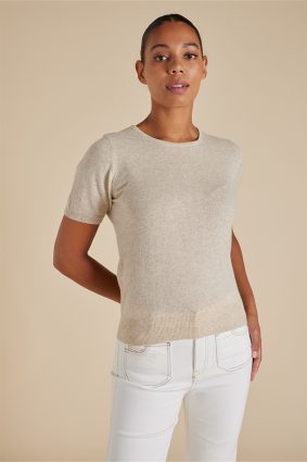 Alessandra Marcie Top Oatmeal