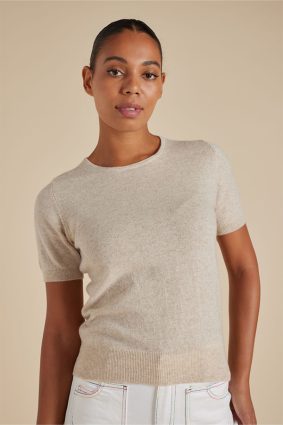 Alessandra Marcie Top Oatmeal